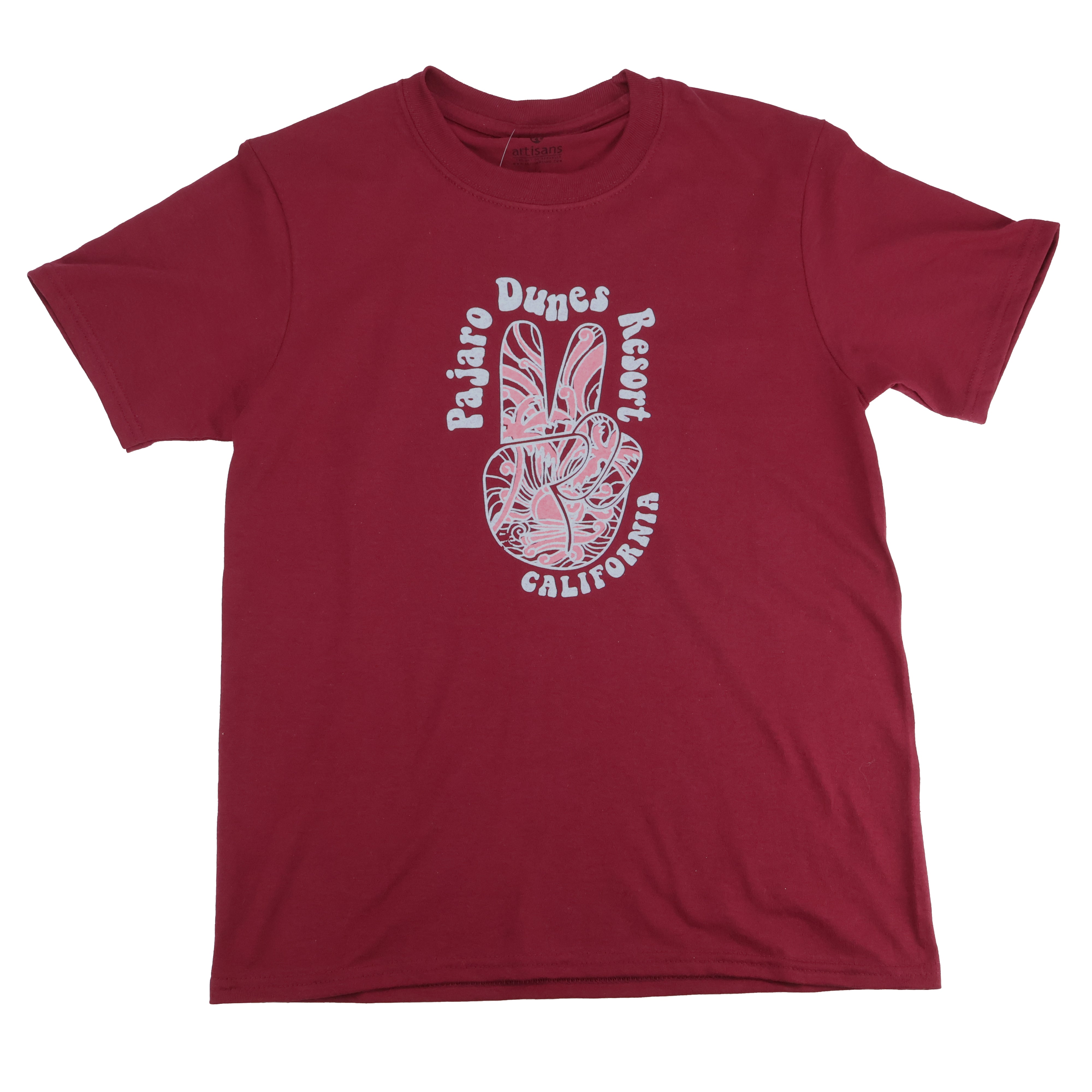 Youth Red Pink Peace Tee