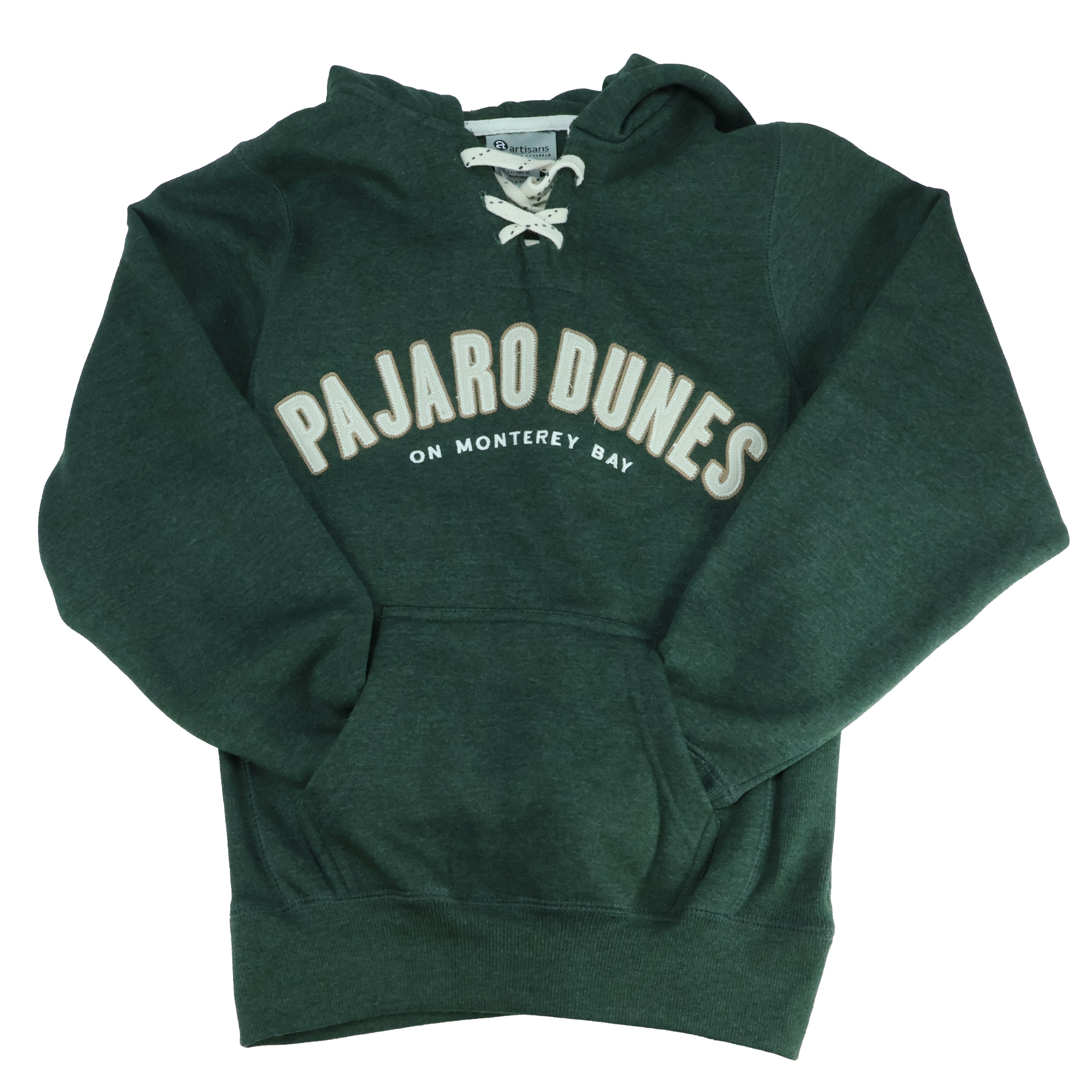 Varsity LaceUp Hoodie Green